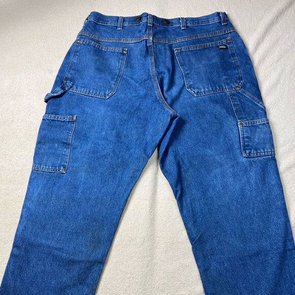 Men’s Vintage Double Knee key Jeans size 38x30 - Picture 3 of 10